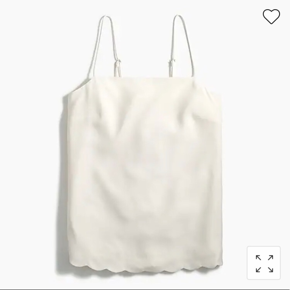 J.Crew Scalloped-Hem Cami Top